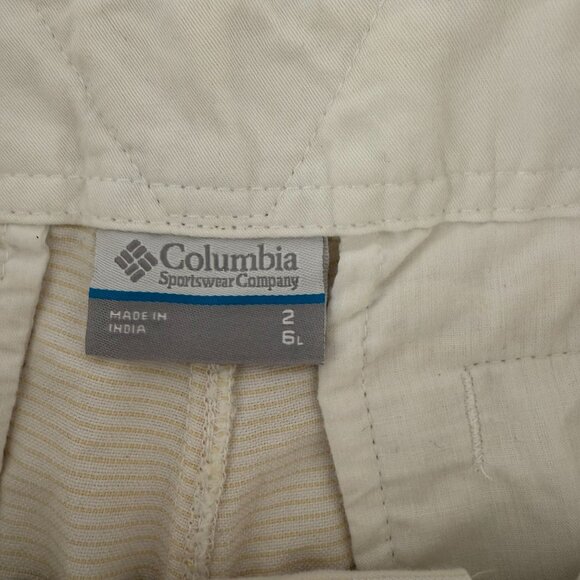Columbia PFG Womens Solar Fade Striped Shorts Size 6 Cotton Blend - Picture 3 of 5